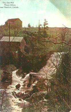 1906 Postcard calling this The Old Mill at Mount Albion. Now it is called Albion Falls.