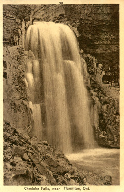 Early 1900's Postcard showing Chedoke Falls.