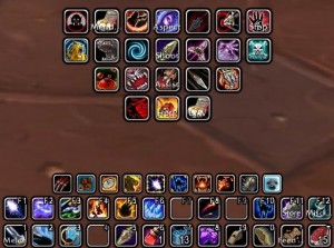 Bartender: You can arrange the action bars however you want. And place them wherever you want.