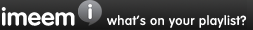 imeem website logo. A social networking site that specializes on sharing media particularly music and videos.