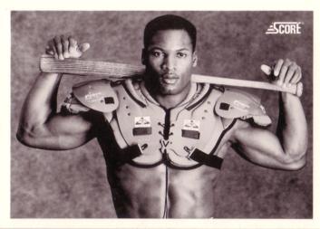 An old Bo Jackson promo.  He played football and baseball at the same time.