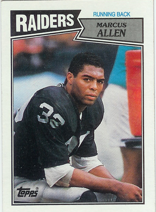 Topps Card Los Angeles Raiders Marcus Allen