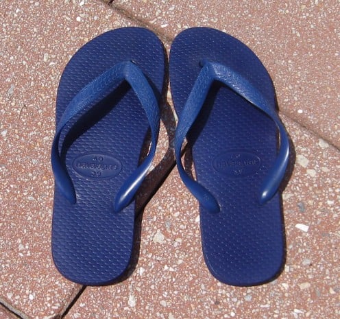 Havaianas, purchased in Brazil in 2002.