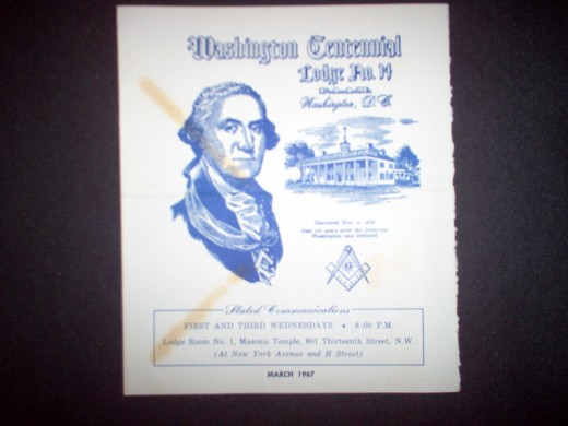 The grandfather was a Mason, and led this lodge in 1967.
