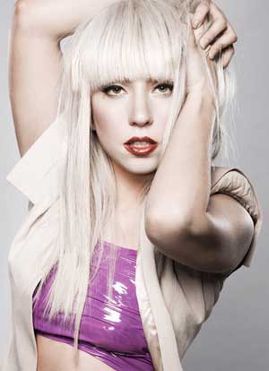 Lady Gaga - Blonde Poker Straight Hair