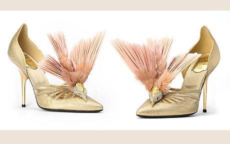 French fashion house Balmain released a pair 30,000 shoes by Roger Vivier. I believe there is a dead bird on this...