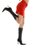Stilletto heels really give you a lift!  In and out!