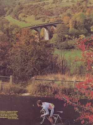An extract from Cycling Weekly October 1990 showing the Viaduct in the distance