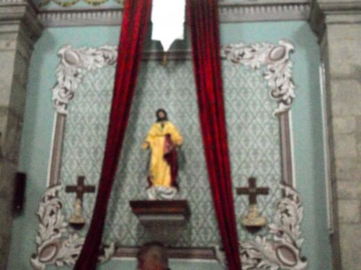 Inside the church