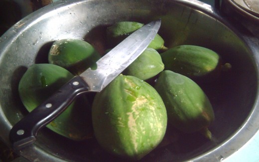 Green Papaya (Photo by Travel Man)