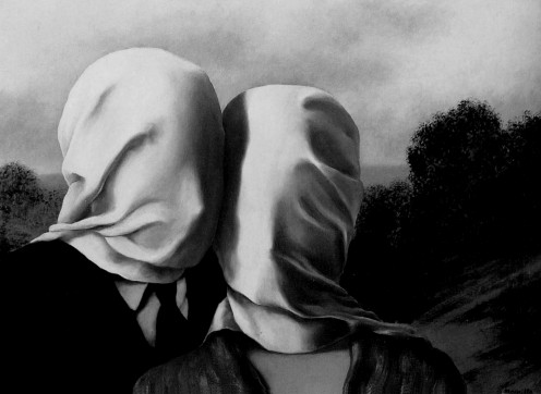Ren Magritte. The Lovers. 1928.  Oil on canvas. 54.2 x 73 cm