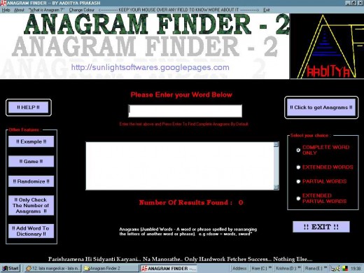 Anagram Finder