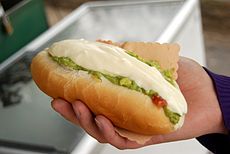 The Completo Hot Dog