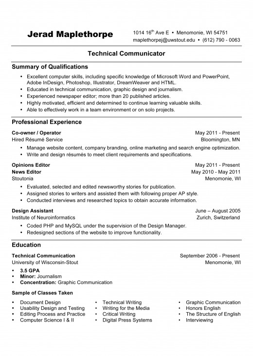 Résumé Writing References Available Upon Request