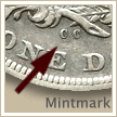 The famous Carson City (CC) mint mark.