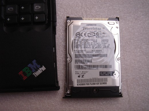 An 80GB harddrive for upgrade.