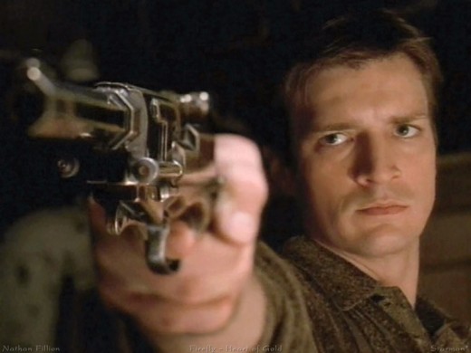 Captain Malcolm Reynolds played by Nathan Fillion