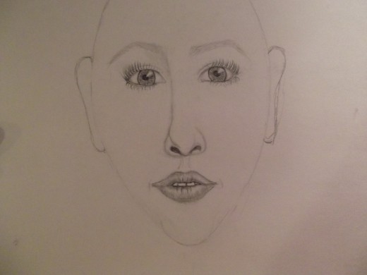 Evaluate the face and make changes as needed.  This face needs a fuller jaw and less pointed chin..