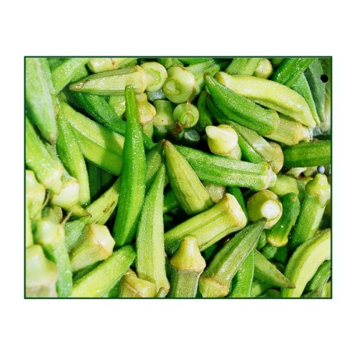 Whole young okra is best for pickling.