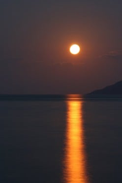 Moonlight in the Beach - Memories Awaken - A Poem