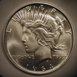Some private mints have made "fantasy coins".  Among those available are strikes for the legendary 1964 Peace dollar.