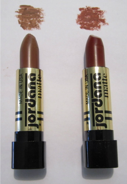 From left to right:  Jordana Matte lipsticks in Matte 5th Avenue and Matte Brazil