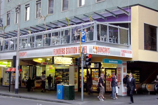 Duncan's bottle shop below The Joint Bar, Melbourne