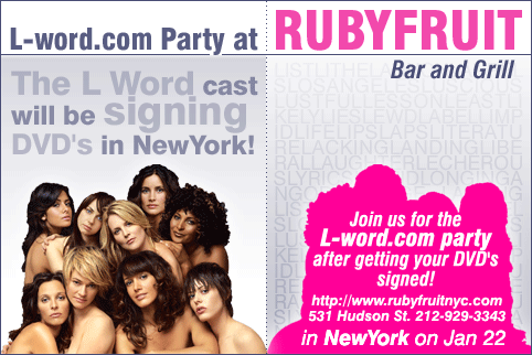 Rubyfruit Bar & Grill airs WNBA games and "The L Word" episodes almost every night of the week