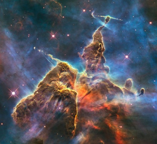 The Hubble Telescope image of the Carina nebula; a place of awe, beauty and violence. Everywhere we look, we see stupendous forces at work, some of which have a direct effect on all of us.
