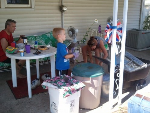 July 3, 2011 Three generations here gathering around you Glider.  There has been five generations to date! Source:  Sharyn's Slant