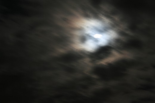 silvery moonlight ripe for howling at from anywhere 