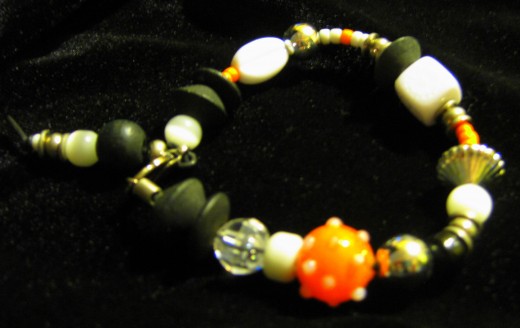 Hand-crafted Halloween Bracelet