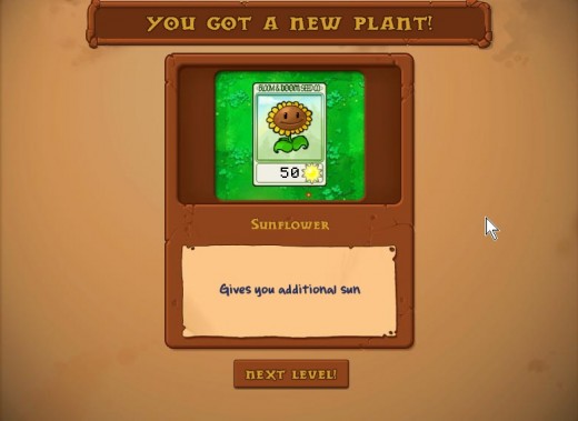 Winning the first wave earns you, the farmer, a new species of killer plant.