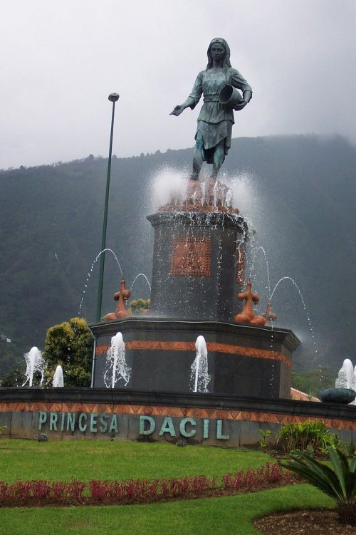 Guanche Princesa Dacil fountain in La Orotava