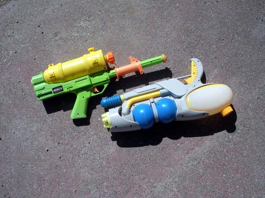 These look more like some kind of alien ray gun than the old-style squirt guns