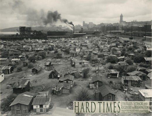Hooverville Seattle is shown here in a historical photo from the 1930's depression. It is hard to find a contemporary photo of s similar event in the US. However, there is plenty to look at in other countries.