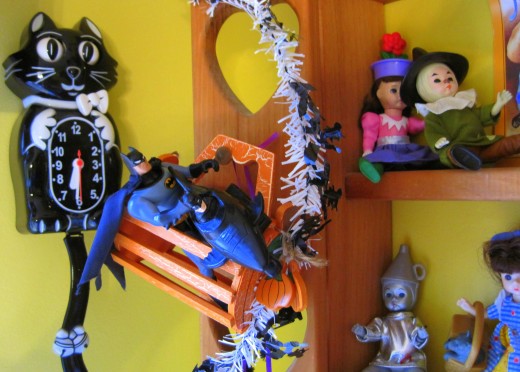 Wooden Kitchen Shelf Halloween Style