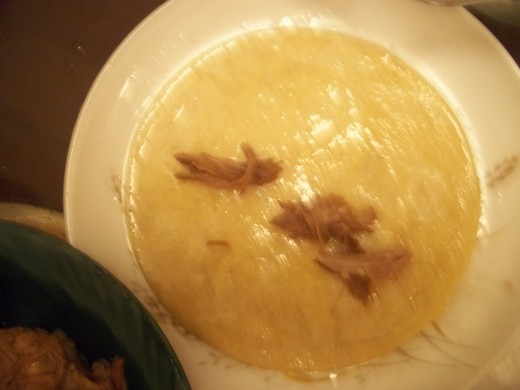 It is difficult to say 'how much' is a good amount of product to put in the tortilla. A little goes a long way with taquitos.