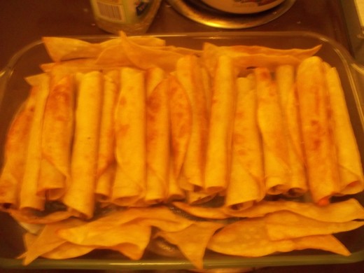 The final product. 24 Taquitos. This includes 2 Carrot, and one Pot Roast Taquito