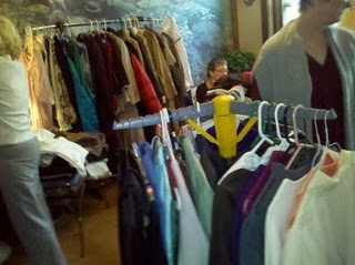 At the Women's Clothing Exchange last September