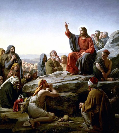 "Sermon on the Mount" by Carl Heinrich Bloch (1834-1890)