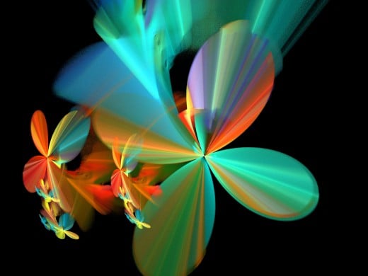 Bright Flower Petals fractal photo by Sharon Apted.