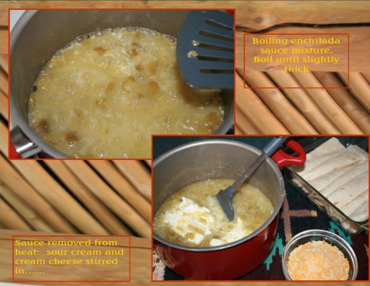This step takes care as you only want to melt the cream cheese and must NOT boil it! 