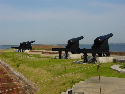 Cannons at Fort Clinch