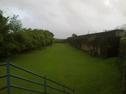 A view inside the fort on the way to old lighthouse.