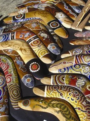 Aboriginal Art at Queen Victoria Market, Melbourne