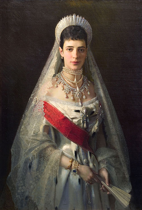 Maria Fyodorovna by artist Ivan Nikolaevich Kramskoi (1837-1887)