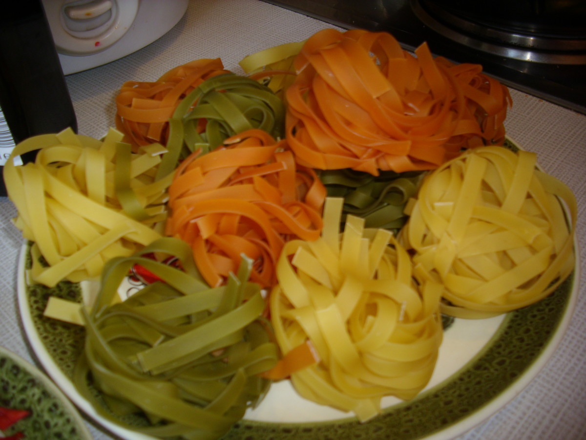 Tagliatelle Tricolore Noodles