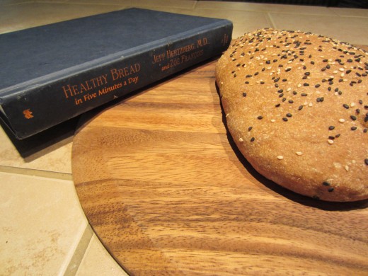 "Moon and Stars Bread (with Sesame Seeds)" (60-61) from "Healthy Bread in Five Minutes a Day"