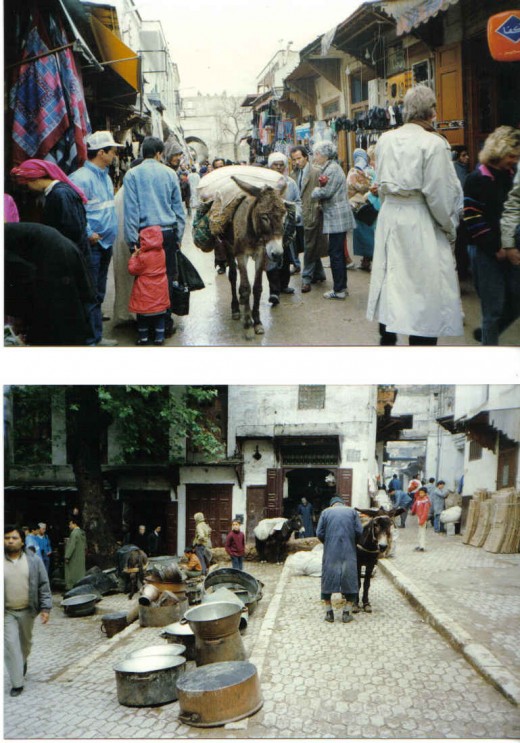 Main  street of Fez Bazaars